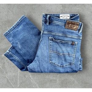 David Bitton Jeans Mens 36x34 Jackson Straight Stretch Grunge Skate Medium Buffa